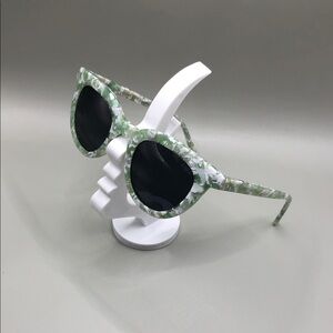 I-SEA Canyon Cat-Eye Sunglasses for Anthropology NEW Green Marble